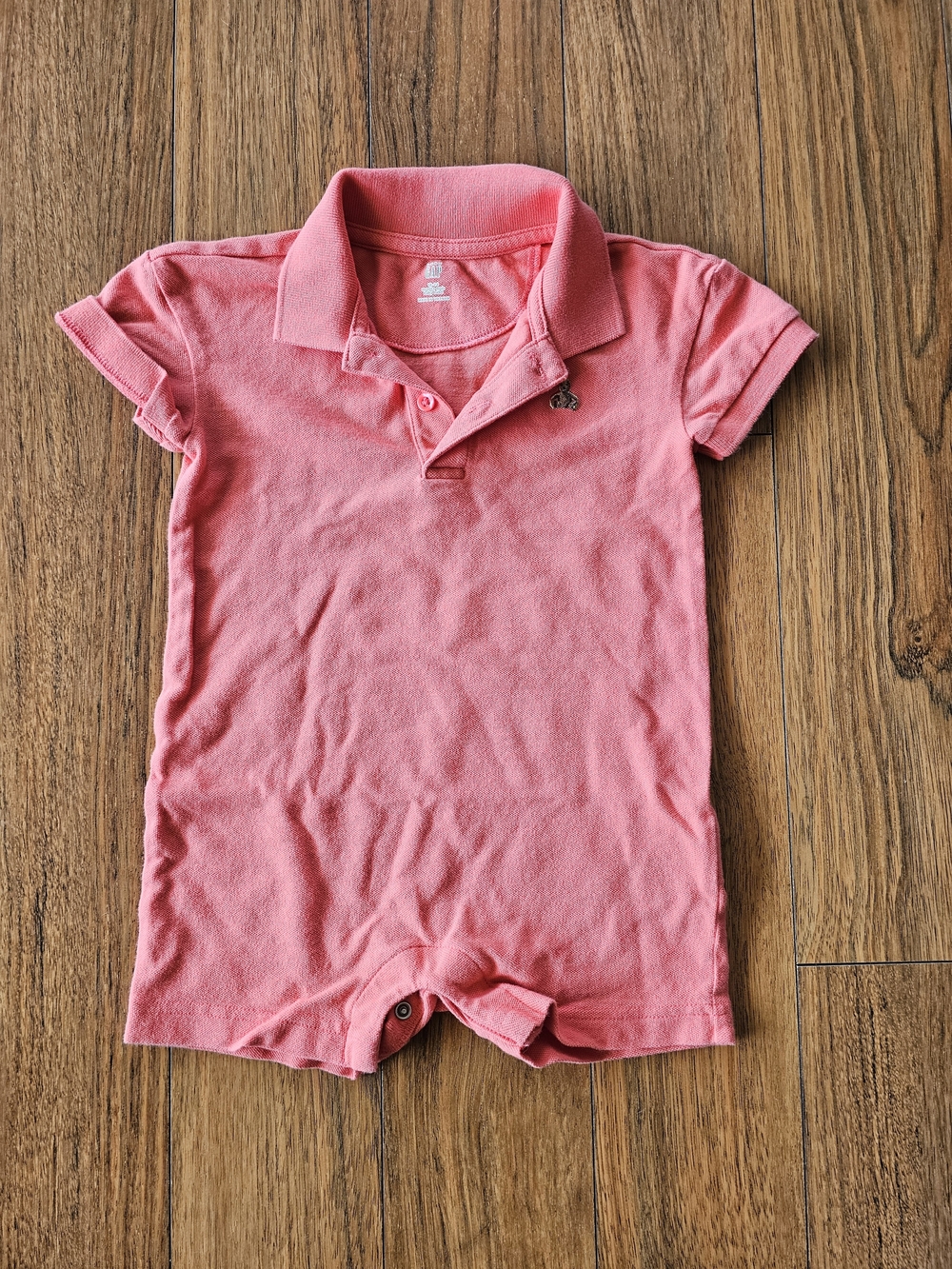 GAP Coral Pink Polo Romper